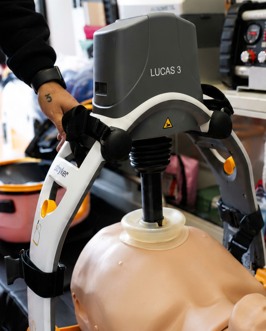 Sistema LUCAS 3 utilizzato durante una formazione sanitaria